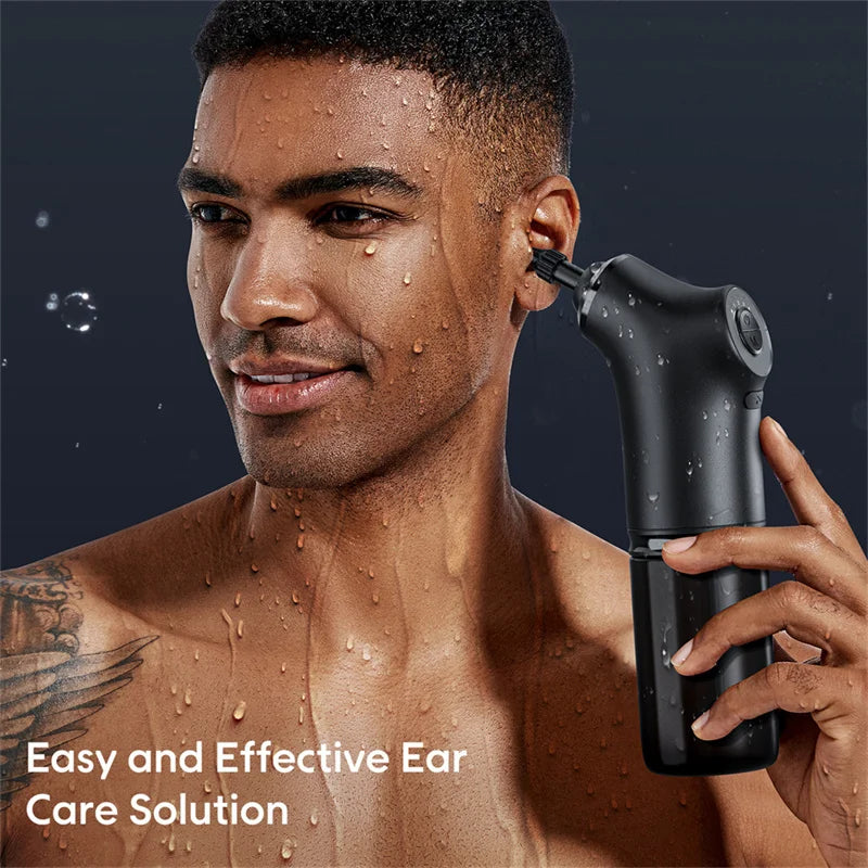 Electric Water Ear Cleaner with 4 Pressure Modes - Safe Ear Wax Removal for Adults & Kids