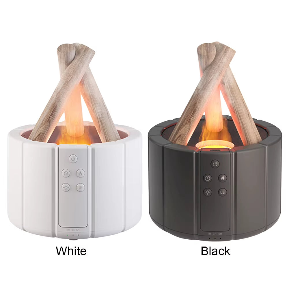 Campfire Aromatherapy Diffuser – Cool Mist Humidifier with Remote Control & Night Light